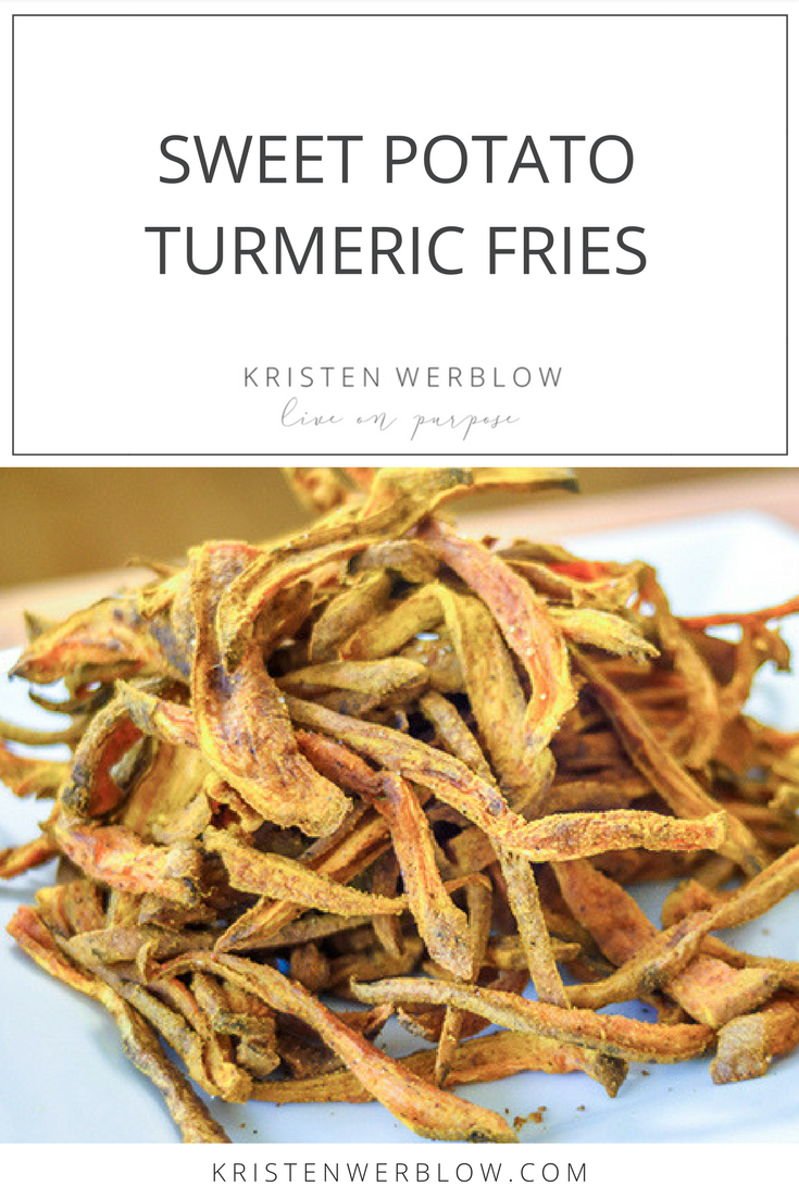 Sweet Potato Turmeric Fries | KristenWerblow.com